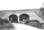 Ullenhall Road (A4189) underbridge to the west of Henley-in-Arden nearing completion in 1906