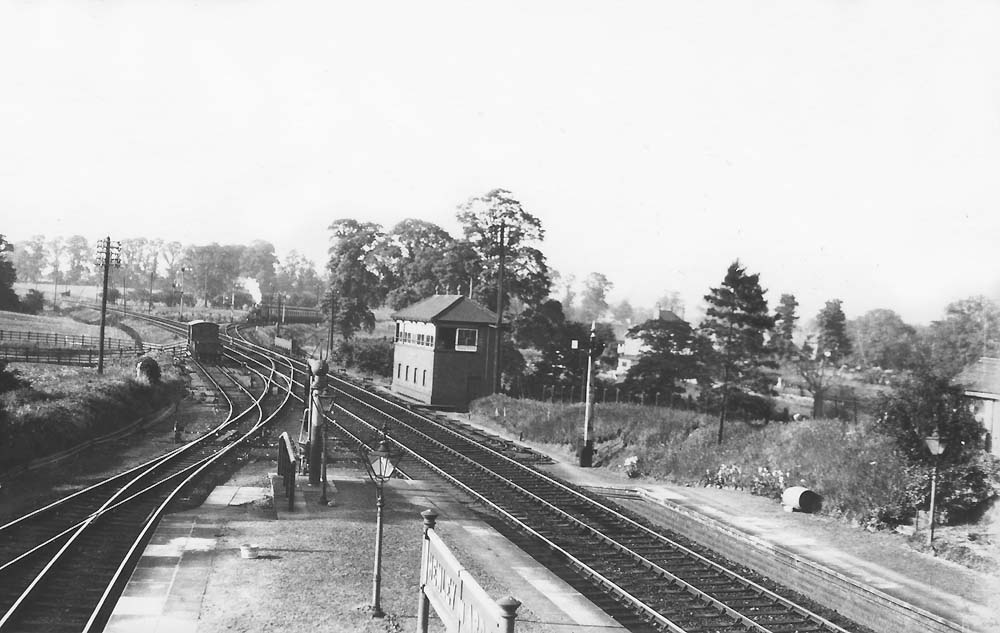 Henley in Arden  New Station Looking towards Birmingham with the