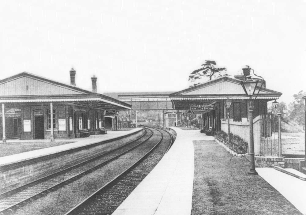 Henley in Arden  New Station Looking North in 1908 from the Stratford