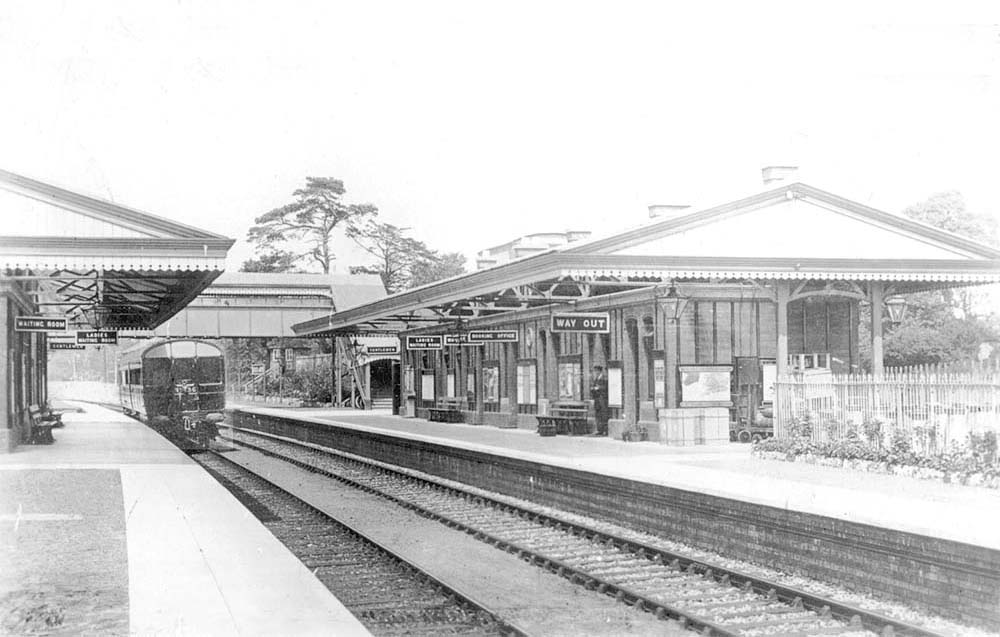 Henley in Arden  New Station Looking towards Birmingham showing the