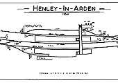 A low resolution version of the Signalling Diagram for Henley-in-Arden Signal Box dated 1954 produced courtesy of the Signalling Record Society