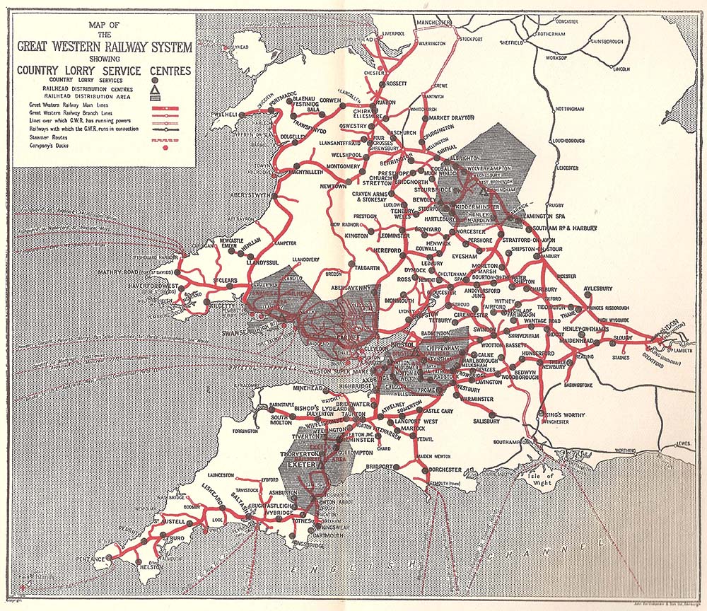 Great Western Railway System Map