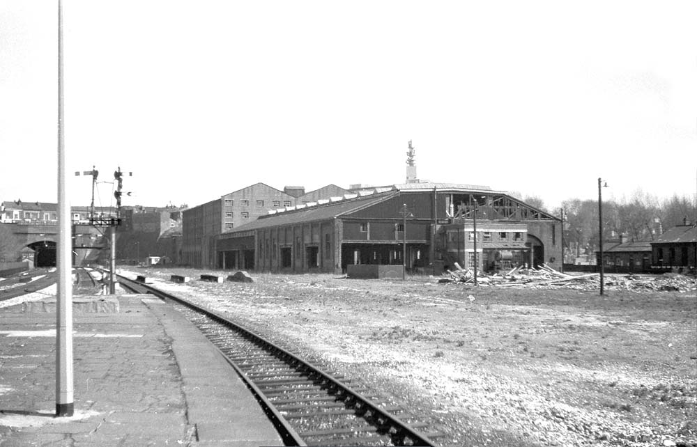 Looking towards the tunnels to Snow Hill and the old Outwards and Tranship shed used as a warehouse on the right