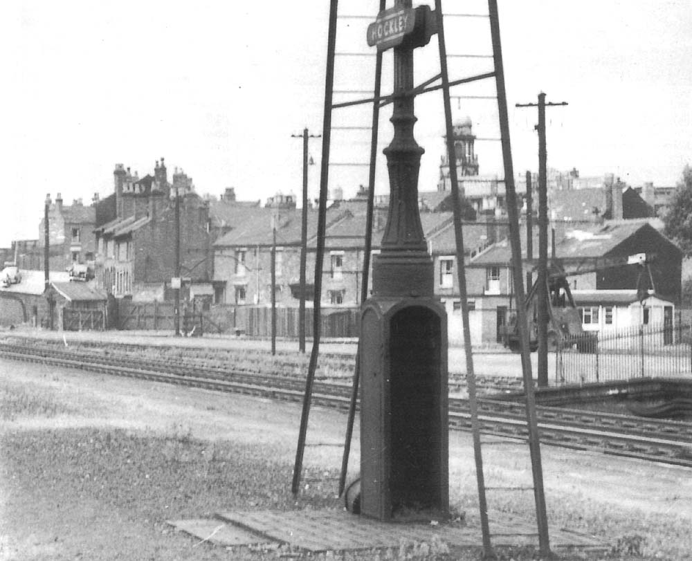 Looking across to the All Saints' Road entrance to Hockley's goods yard facilities sited on the up side of the station