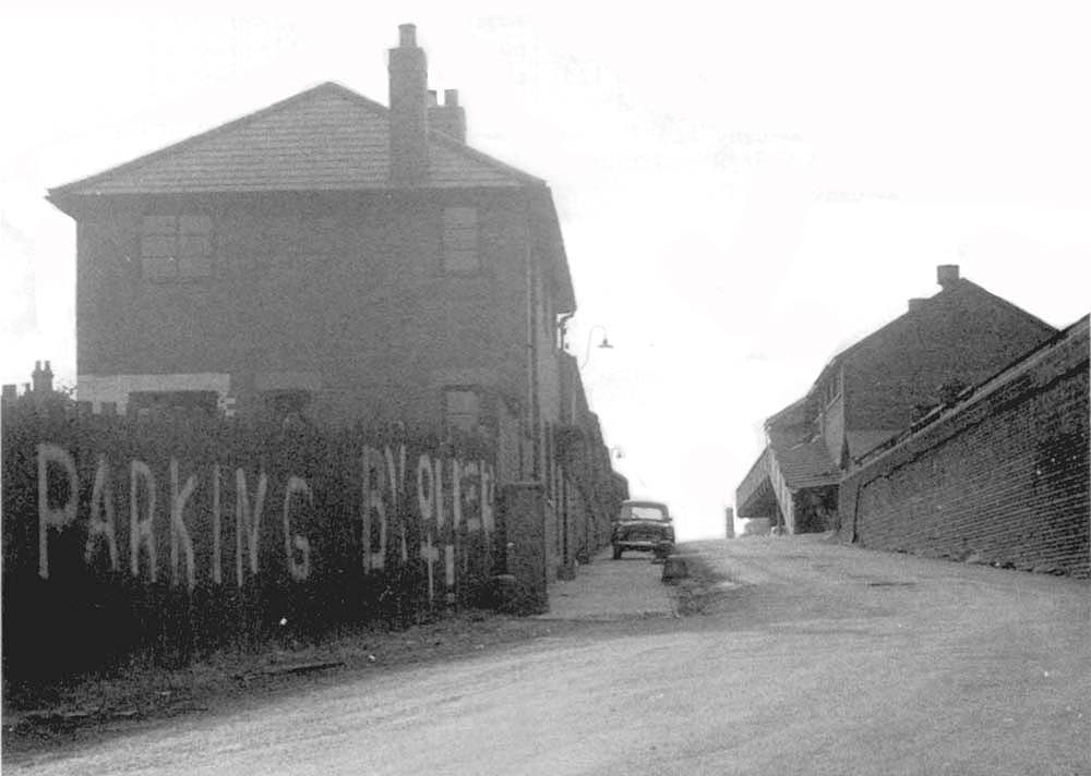 View along Canal Basin Drive, a private GWR owned road leading to the basin complex from All Saints Street 