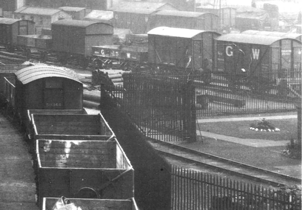 Close up showing a formal garden and that not all parts of Hockley depot was given over to the goods traffic