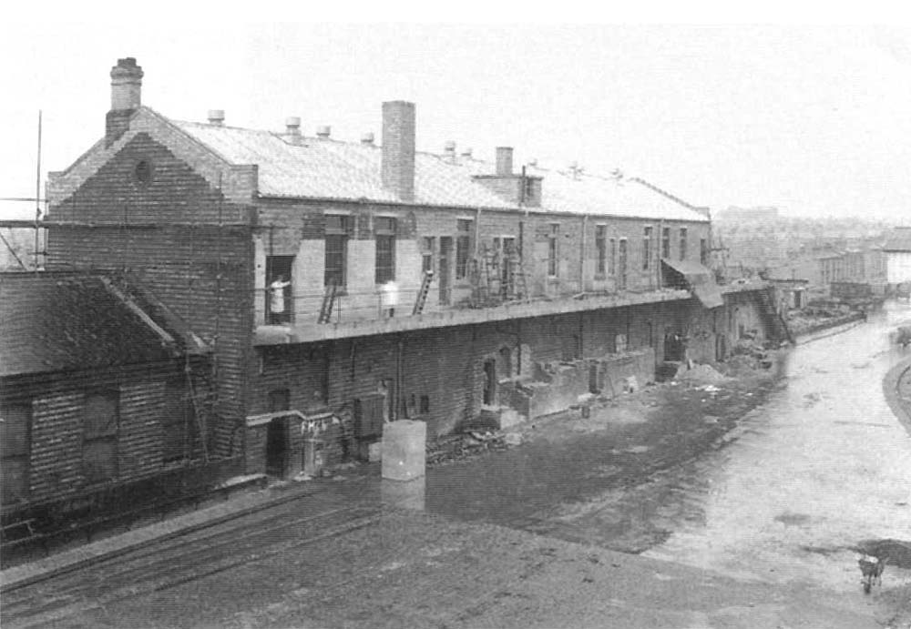 The main offices on 11th August 1943 showing the rebuilding work following the air raid some twenty months earlier