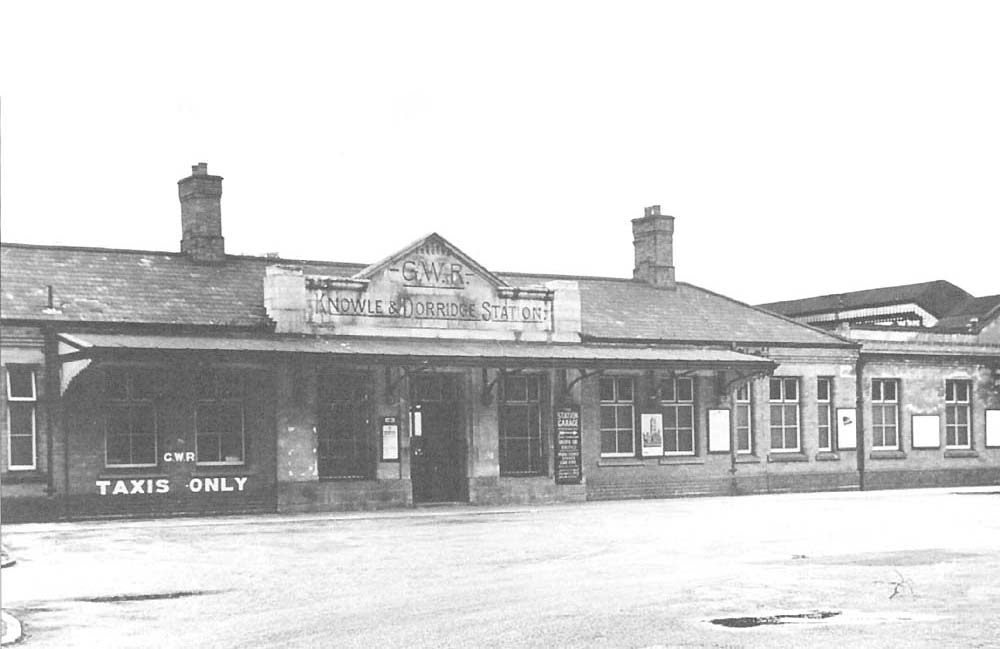 The 1930s frontage of Knowle and Dorridge station after quadrupling of the line resulted in a new station