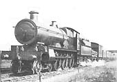 GWR 4-6-0 Saint class No 2901 'Lady Superior' is seen working a freight service near Knowle & Dorridge in August 1913