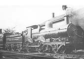 GWR 2-4-0 No 3212 stands at Knowle and Dorridge with an up semi-fast service shortly prior to the First World War