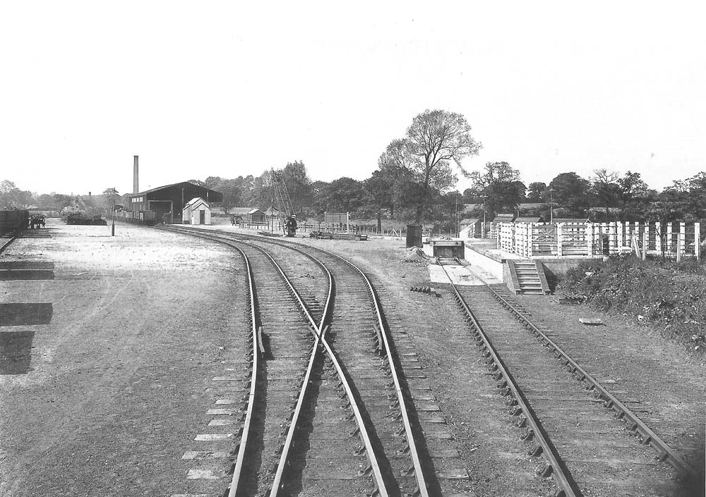 The replacement Goods Yard, constructed on the Birmingham Up side of the station, seen in May 1934