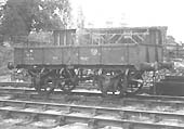 Great Western Railway steel ballast wagon No 60926 is seen standing in Lapworth yard in July 1947