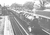 Ex-GWR 4-6-0 No 5031 �Totnes Castle� on the Wolverhampton to Paddington express on Sunday 8th October 1961