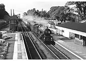 Ex-Great Western Railway 4-6-0 60XX (King) class No 6007 �King William III� on the 2:35pm Birkenhead to Paddington express