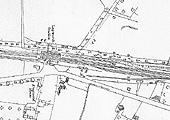 Layout of Lapworth station in its original form prior to the quadrupling of the tracks in the 1930s