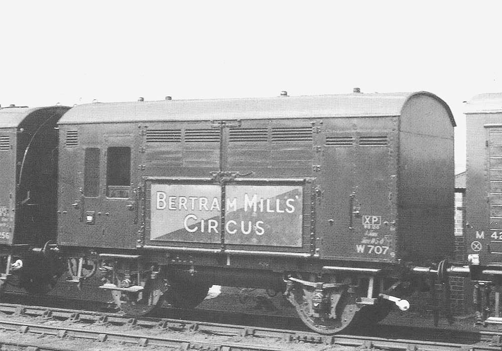 One of the wagons used in special trains to move the livestock and equipment belonging to Circuses and Fairs