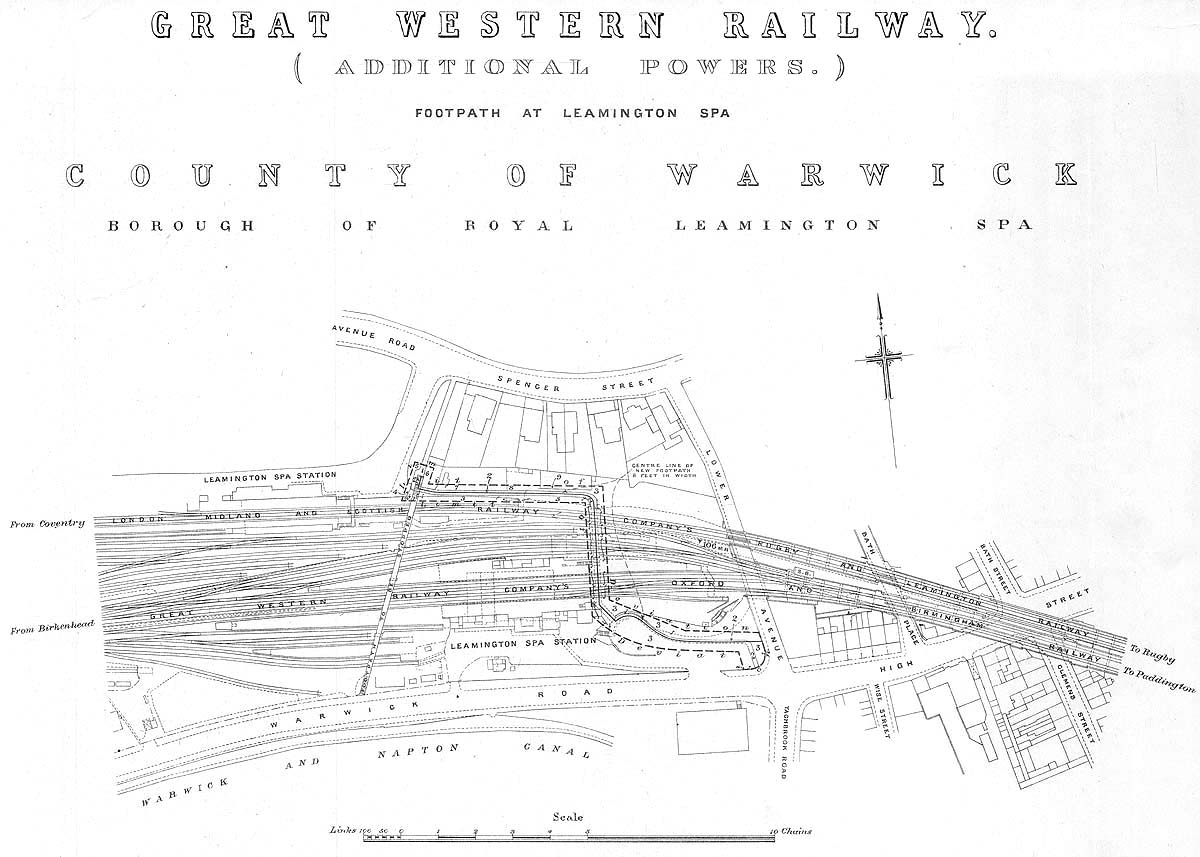 Leamington Spa Station A plan of the proposed work deposited with