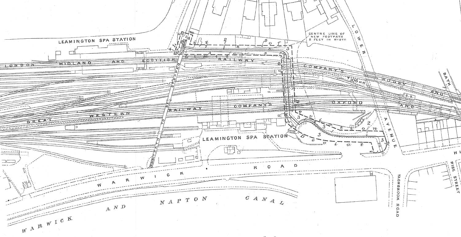 A close up of the proposed work deposited with parliament to accompany the GWR Act, 1936