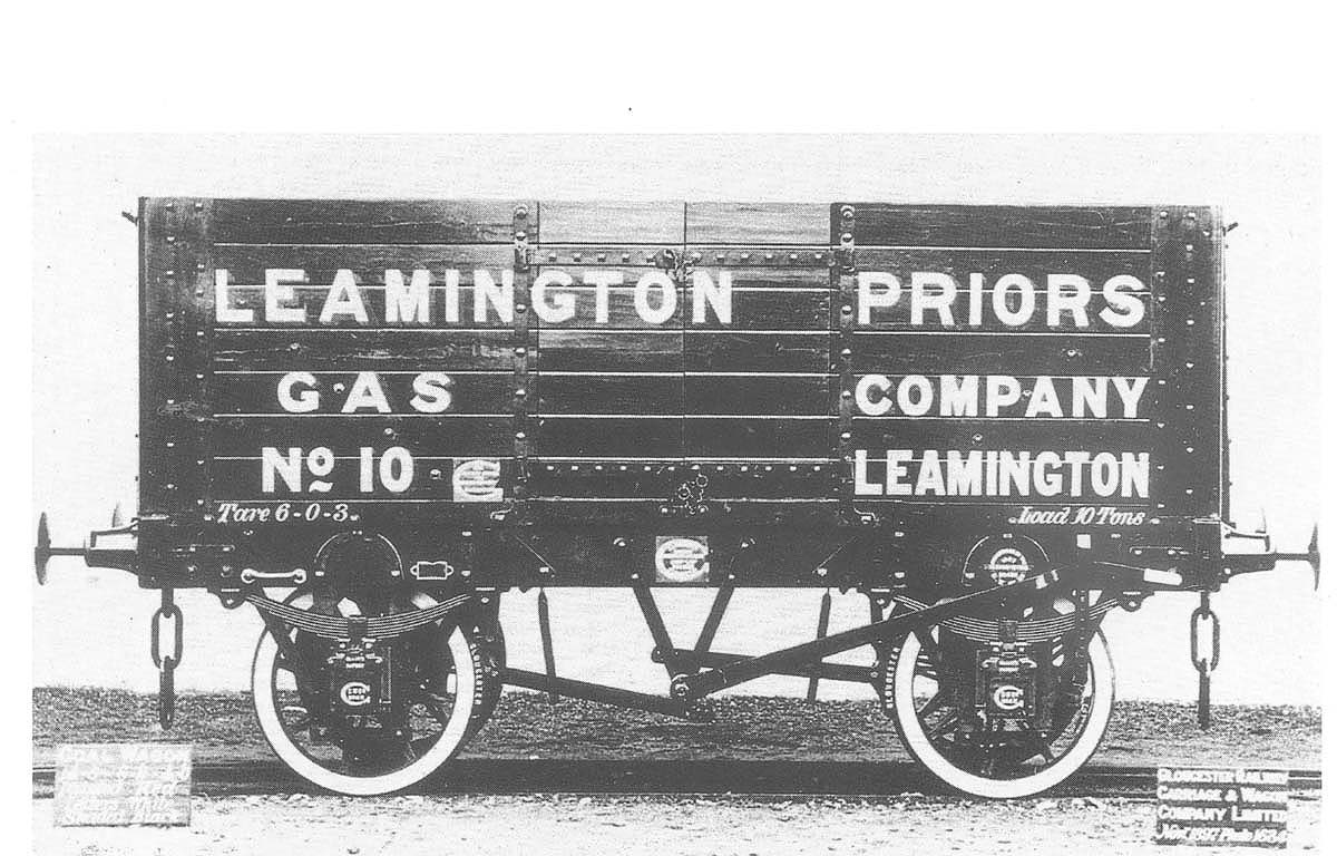View of Leamington Priors Gas Co wagon No 10 which was one of six wagons purchased from  the Gloucester Railway Carriage & Wagon Co in 1897