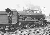 Ex-GWR 40xx Class 4-6-0 No 4053 'Princess Alexandria' stands at the head of an up express service to London