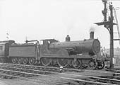 'Stranger in the camp' - LSWR T9 4-4-0 No 725 is seen at the head of an up south coast express