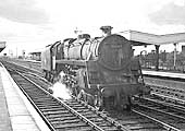BR 4-6-0 Standard Class 5MT No 73069 runs northwards  light engine at Leamington on 11th April 1965