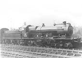 GWR Atlantic 4-4-2 No 102 'La France' seen fitted with a later GWR boiler on an up express