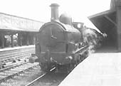 GWR Standard Goods 0-6-0 No 391 arrives from Wolverhampton with an up excursion passenger train
