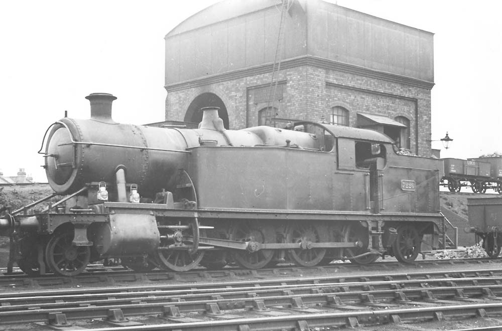 GWR 72xx Class 2-8-2T No 7226 is seen stabled on the siding adjacent to the coaling stage road on 4th December 1938