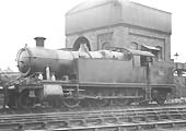 GWR 72xx Class 2-8-2T No 7226 is seen stabled on the siding adjacent to the coaling stage road on 4th December 1938