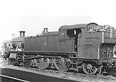 A rear three-quarter view of GWR 2-6-2T Prairie No 8100 showing the nearly new condition of the locomotive on 12th February 1939
