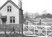 A 1950s view of the former junction and goods yard with the 1899 built horse landing box now lying derelict with just the platform remaining