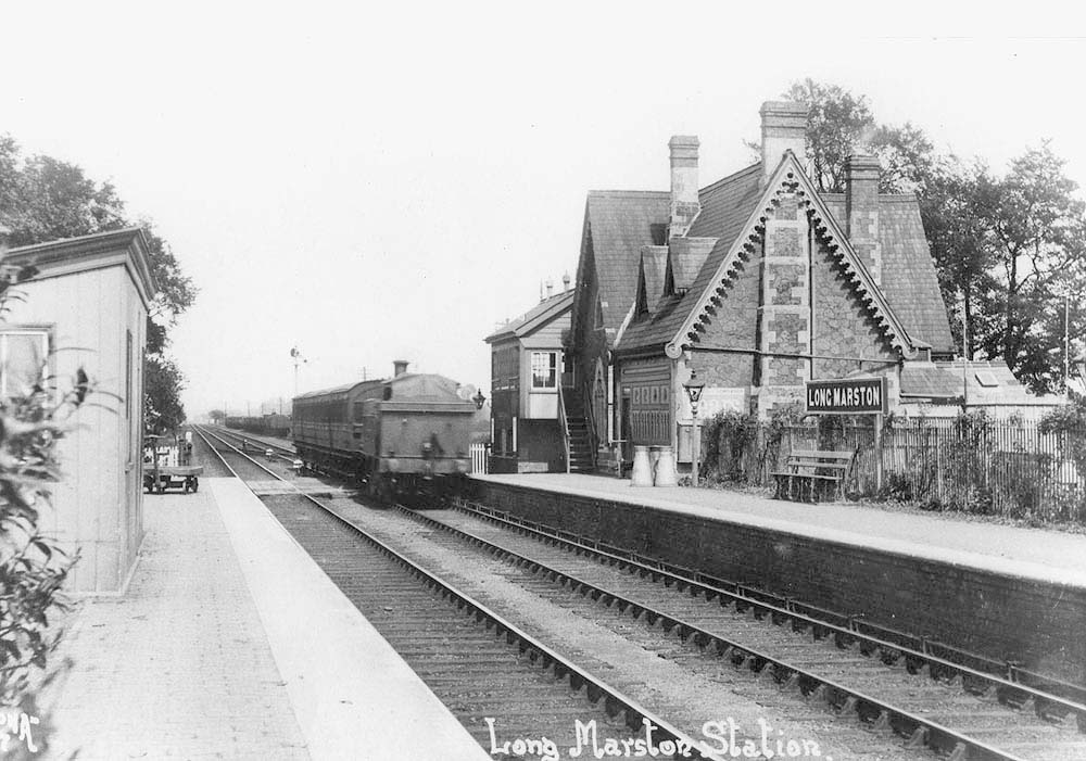 Long Marston Station An early view of the station with what is thought