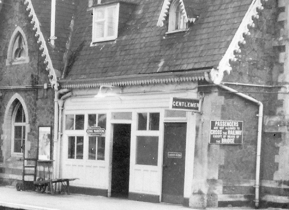 Close up showing the remodelled passenger waiting room and booking office now providing a separate ladies room