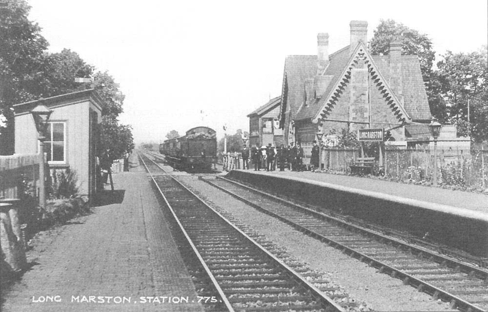 Long Marston Station: Another early view of Long Marston station as a ...