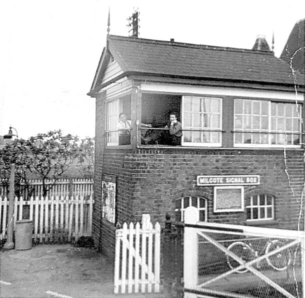 The signal box guarding the level crossing for another ten years after closure
