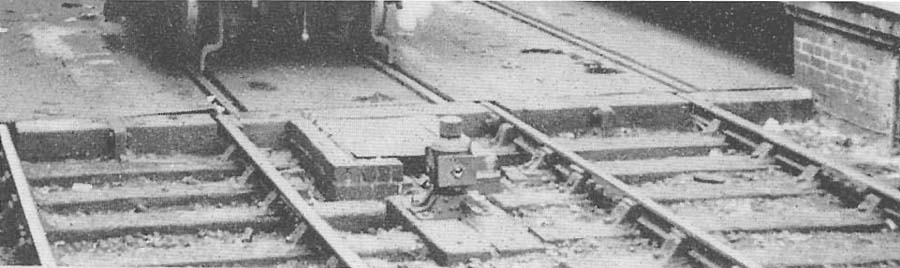 Close up of the warning signal on Moor Street's traverser which prevents a local accidentally derailing