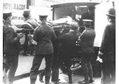 The first wounded soldiers arrive in Birmingham on 1st September 1914 for treatment and convalescence