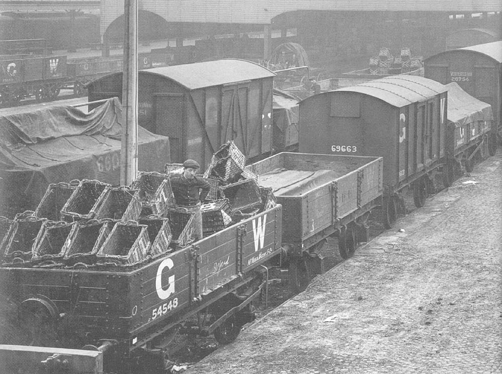 Moor Street Station: A Mixture Of Great Western Railway Open And Van ...