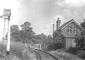 View of Todenham Road Level Crossing with the gate keeper's house standing on the right