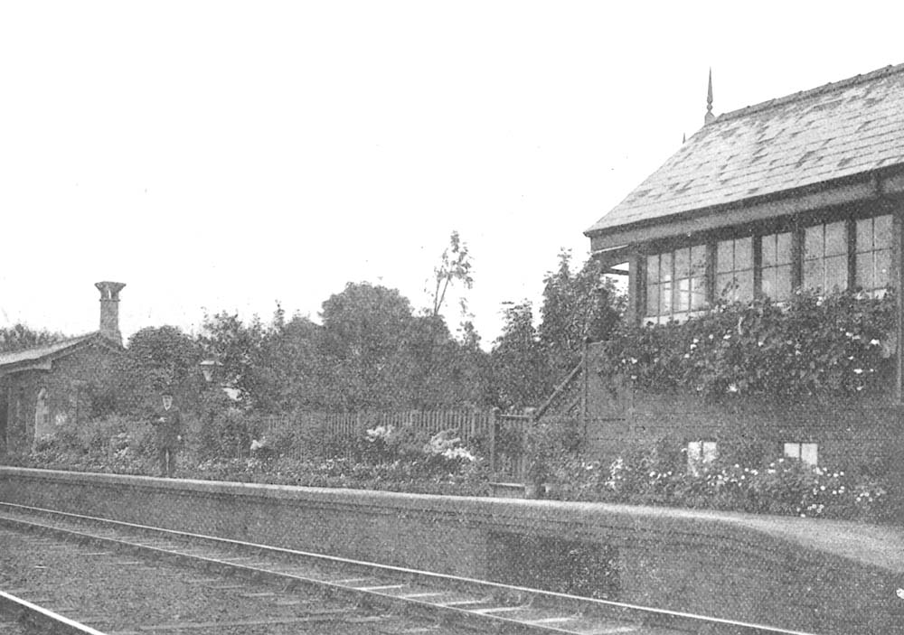 Photograph of Olton Station's 1906 award winning best garden which won the prize in the Birmingham Division