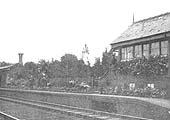 Photograph of Olton Station's 1906 award winning best garden which won the prize in the Birmingham Division