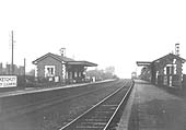 View of Olton's original station looking towards Birmingham from the Leamington end of the up platform