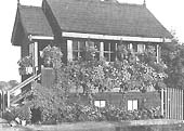 Olton Signal Box in 1906 when the Station was awarded the Birmingham Division best garden prize