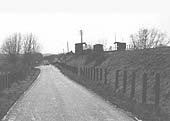 Pebworth Halt, set on an embankment, shortly after it was closed to passengers on 3rd January 1966