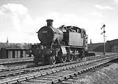 Ex-GWR 2-6-2T 'Large Prairie' No 4158 is seen running light engine towards Queens Head sidings on 26th September 1964