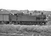 Ex-GWR 56xx Class 0-6-2T No 6692 is seen shunting in Queens Head sidings on Wednesday 22nd July 1964