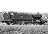 Ex-GWR 5101 Class 2-6-2T No 4133 pauses between duties at Queens Head sidings on 28th May 1964