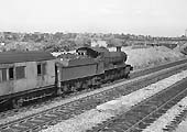 British Railways built 78xx Class 4-6-0 No 7824 'Iford Manor' passes Queens Road sidings on 29th June 1964