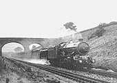 Great Western Railway 60xx (King) class 4-6-0 No 6000 ‘King George V’ scoops up water from the troughs